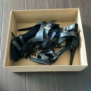 This are some black heels. Never worn
